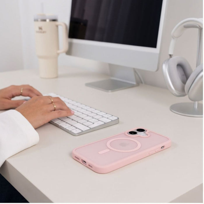Кейс Tech-Protect BasicMag MagSafe за iPhone 17 - матово розов
