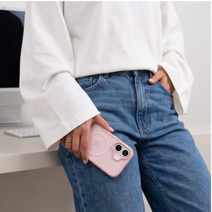 Кейс Tech-Protect BasicMag MagSafe за iPhone 17 - матово розов