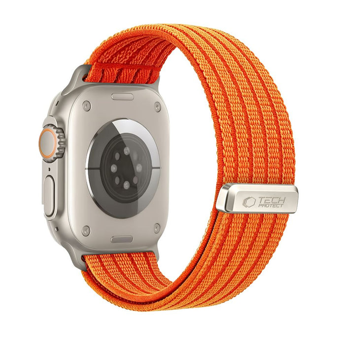 Спортна каишка Tech-Protect Nylon за Apple Watch 44 / 45 / 46 / 49 мм - оранжева