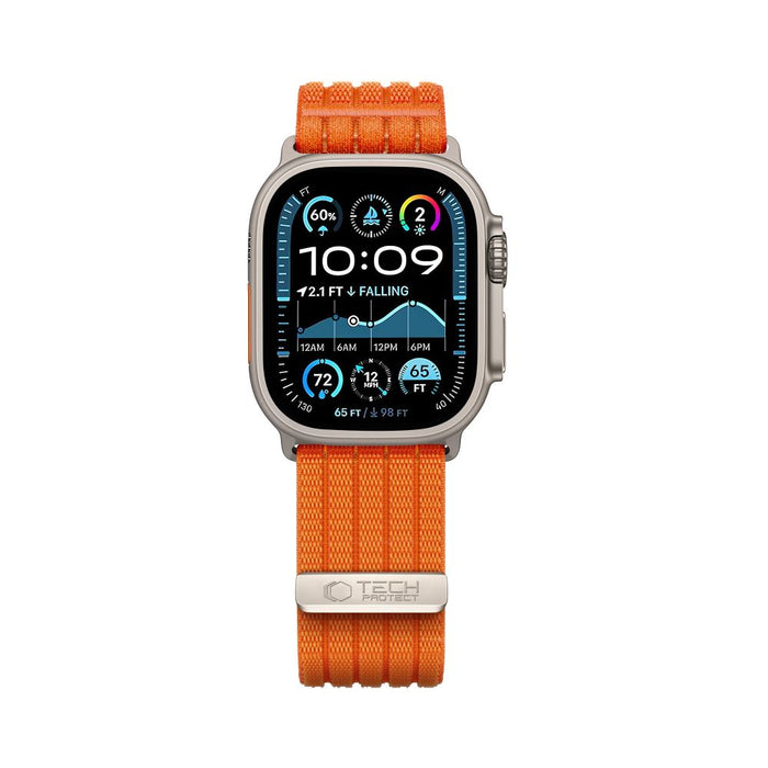 Спортна каишка Tech-Protect Nylon за Apple Watch 44 / 45 / 46 / 49 мм - оранжева