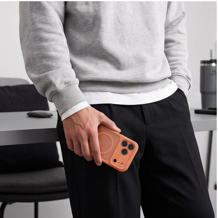 Кейс Tech-Protect BasicMag MagSafe за iPhone 17 Pro Max / 18 Pro Max - матово оранжев