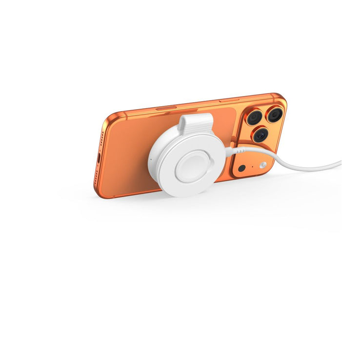 Tech-Protect A55 2в1 MagSafe 25W QI2.2 безжично зарядно + USB-C / USB-C кабел 100 см - бяло