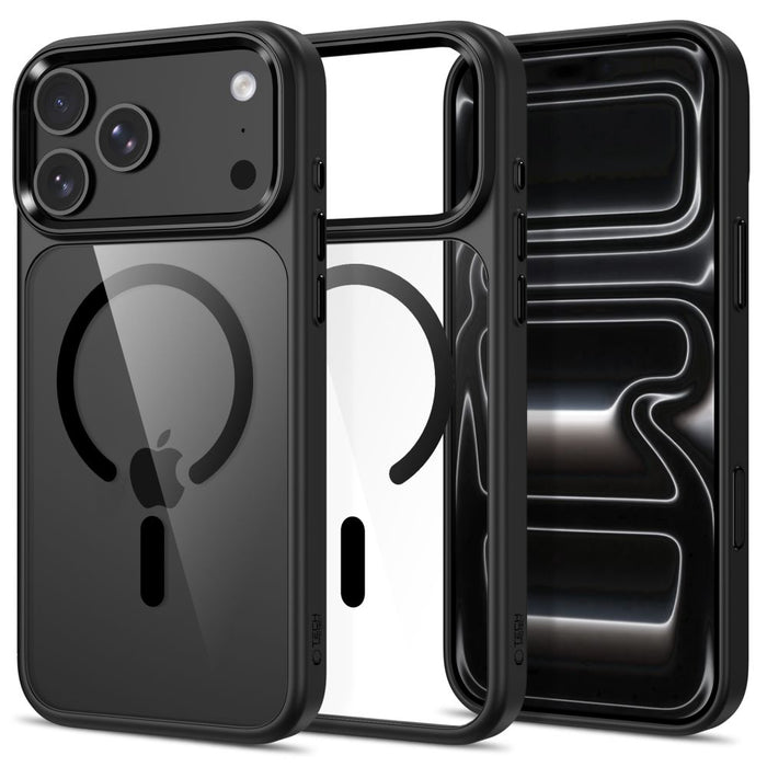 Кейс Tech-Protect Magmat Magsafe CC за iPhone 17 Pro / 18 Pro - прозрачен черен