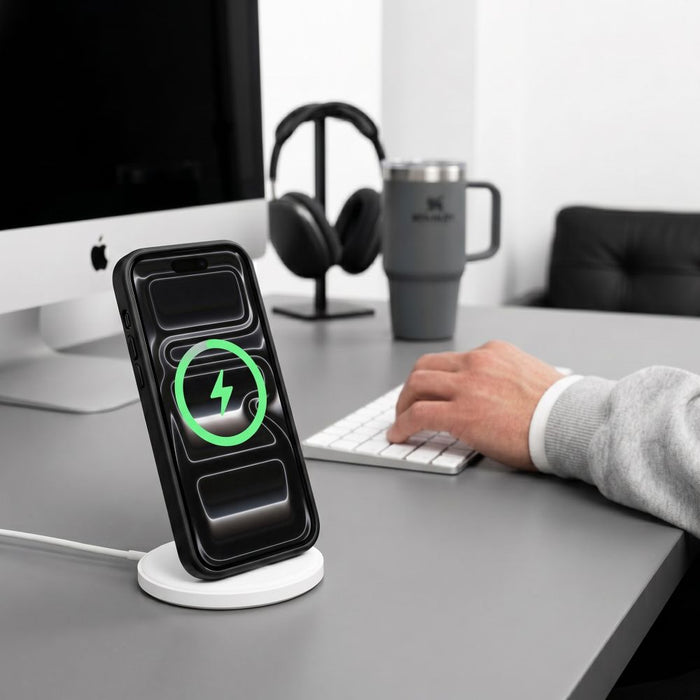 Кейс Tech-Protect Magmat Magsafe CC за iPhone 17 Pro Max / 18 Pro Max - прозрачен, черен