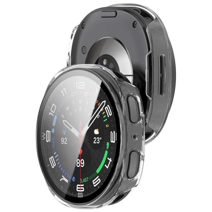 Tech-Protect Defense калъф за Samsung Galaxy Watch 44mm, 2 броя - черен, прозрачен, матов