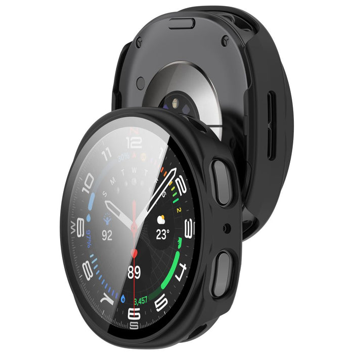 Tech-Protect Defense калъф за Samsung Galaxy Watch 44mm, 2 броя - черен, прозрачен, матов
