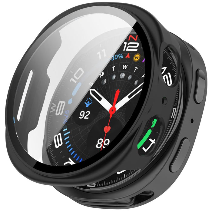 Tech-Protect Defense калъф за Samsung Galaxy Watch 44mm, 2 броя - черен, прозрачен, матов