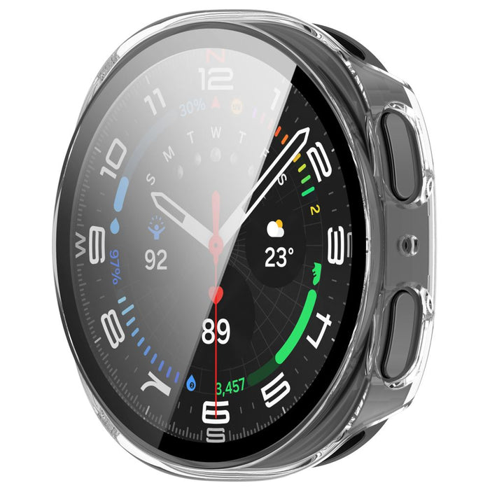 Tech-Protect Defense калъф за Samsung Galaxy Watch 44mm, 2 броя - черен, прозрачен, матов