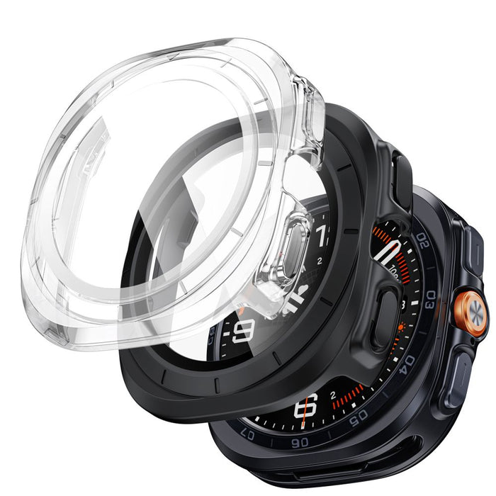 Tech-Protect Defense калъф за Samsung Galaxy Watch Ultra 47mm, 2 броя - черен, прозрачен, матов