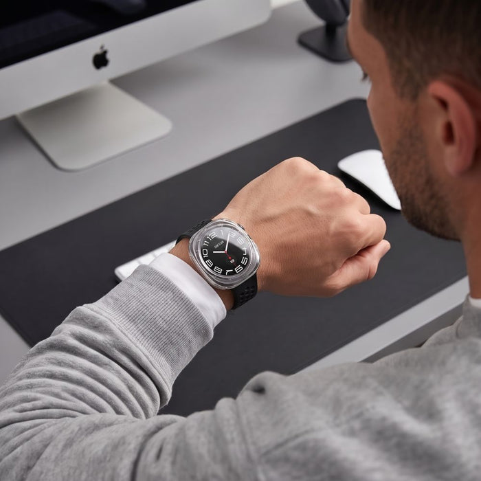 Tech-Protect Defense калъф за Samsung Galaxy Watch Ultra 47mm, 2 броя - черен, прозрачен, матов