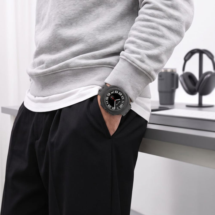 Tech-Protect Defense калъф за Samsung Galaxy Watch Ultra 47mm, 2 броя - черен, прозрачен, матов