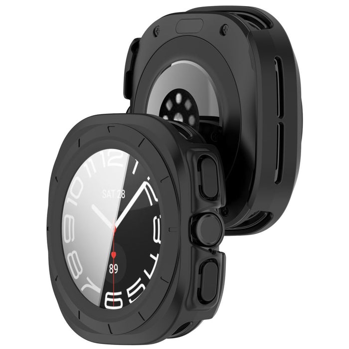 Tech-Protect Defense калъф за Samsung Galaxy Watch Ultra 47mm, 2 броя - черен, прозрачен, матов