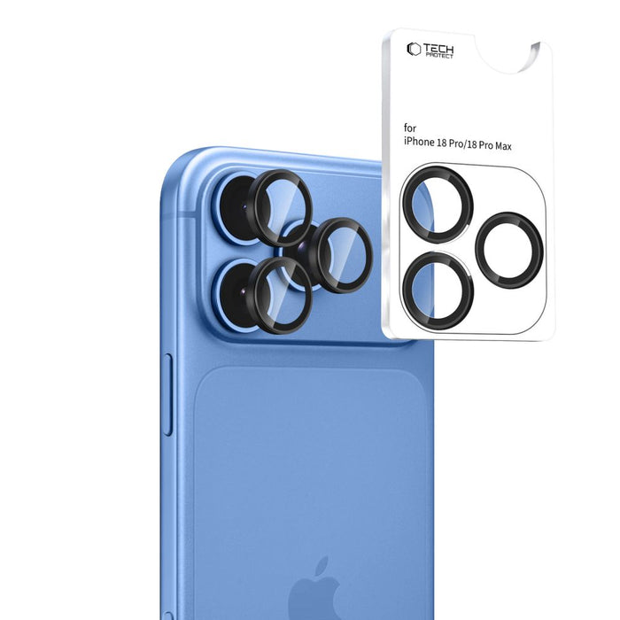 Калъф Tech-Protect Camring Fit+ за камера за iPhone 18 Pro / 18 Pro Max - черен