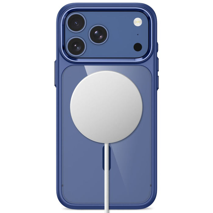 Кейс Tech-Protect Magmat Magsafe CC за iPhone 17 Pro / 18 Pro - тъмносин и прозрачен