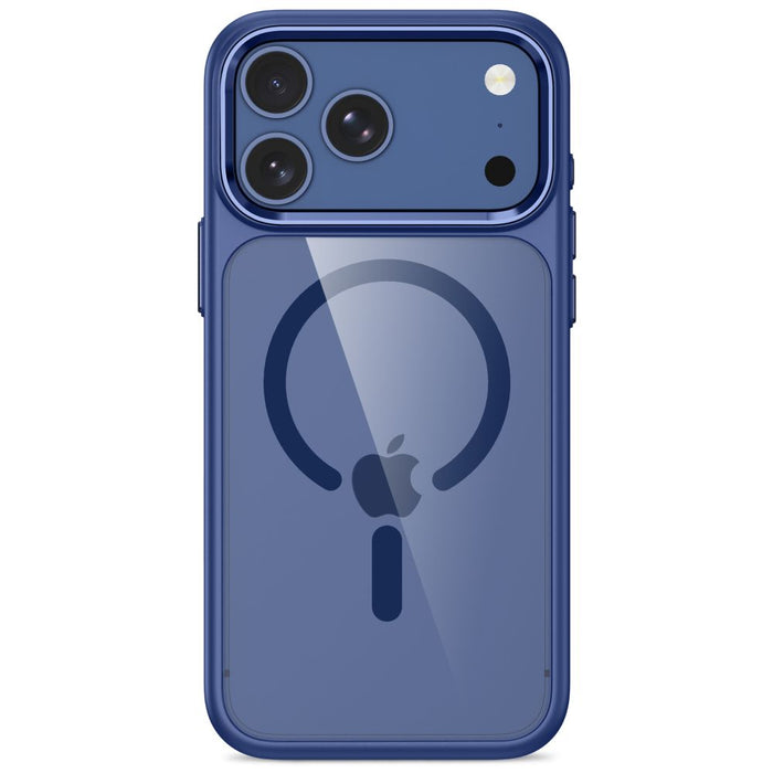 Кейс Tech-Protect Magmat Magsafe CC за iPhone 17 Pro / 18 Pro - тъмносин и прозрачен