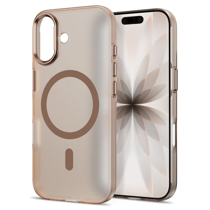 Кейс Tech-Protect MagZero MagSafe за iPhone 17 - бежово-кафяв матов