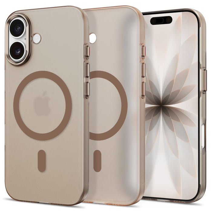 Кейс Tech-Protect MagZero MagSafe за iPhone 17 - бежово-кафяв матов