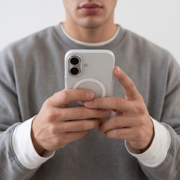 Калъф Tech-Protect MagZero MagSafe за iPhone 17 - матово бял