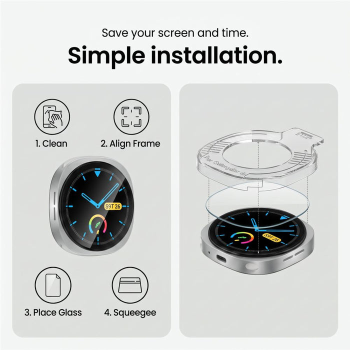 Tech-Protect Easy Set+ 2 броя закалено стъкло за Samsung Galaxy Watch Ultra 40mm