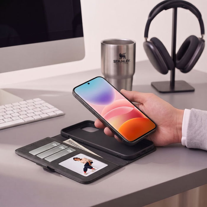 Калъф-портфейл Tech-Protect за Xiaomi Redmi 17G / 5G - черен