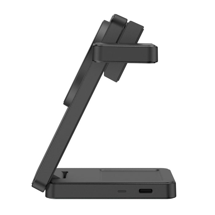 Безжично зарядно Tech-Protect A56 3в1 MagSafe + USB-C / USB-C кабел 100 см - черно