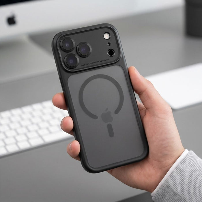 Кейс Tech-Protect MagPeak MagSafe CC за iPhone 18 Pro Max / 17 Pro Max - матово черен
