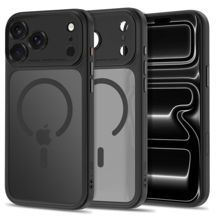 Кейс Tech-Protect MagPeak MagSafe CC за iPhone 18 Pro Max / 17 Pro Max - матово черен