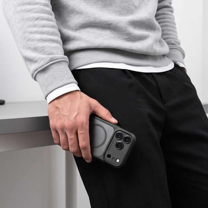 Кейс Tech-Protect MagPeak MagSafe CC за iPhone 18 Pro Max / 17 Pro Max - матово черен