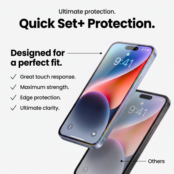 Tech-Protect Quick Set+ 2 броя закалено стъкло за iPhone 18 Pro / 17 Pro