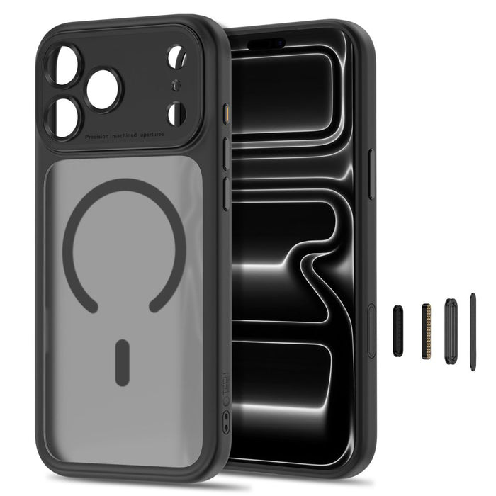 Кейс Tech-Protect MagPeak MagSafe CC за iPhone 18 Pro / 17 Pro - матово черен