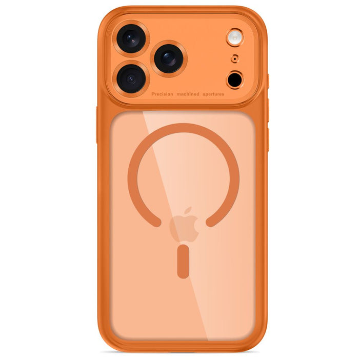 Кейс Tech-Protect MagPeak MagSafe CC за iPhone 18 Pro Max / 17 Pro Max - прозрачен оранжев