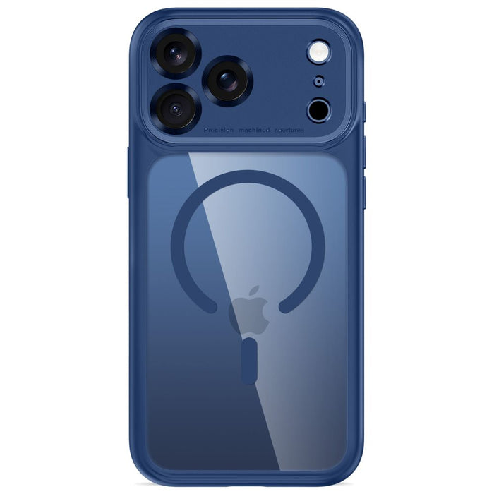 Кейс Tech-Protect MagPeak MagSafe CC за iPhone 18 Pro Max / 17 Pro Max - прозрачен, тъмносин