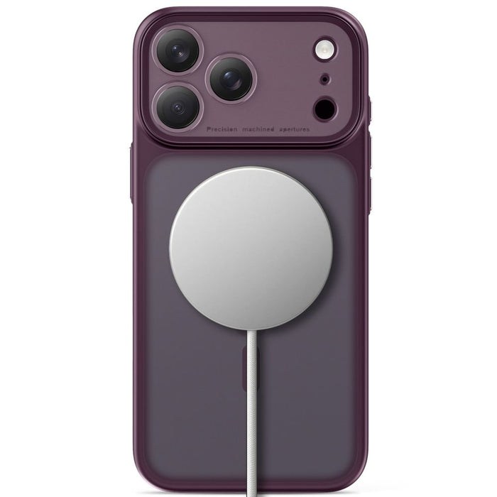 Калъф Tech-Protect MagPrime MagSafe CC за iPhone 18 Pro / 17 Pro - тъмно черешов мат