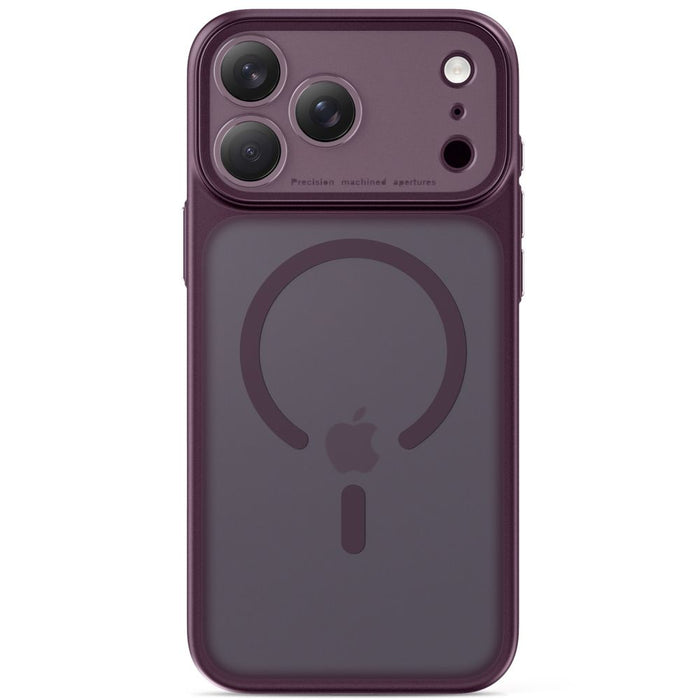 Калъф Tech-Protect MagPrime MagSafe CC за iPhone 18 Pro / 17 Pro - тъмно черешов мат