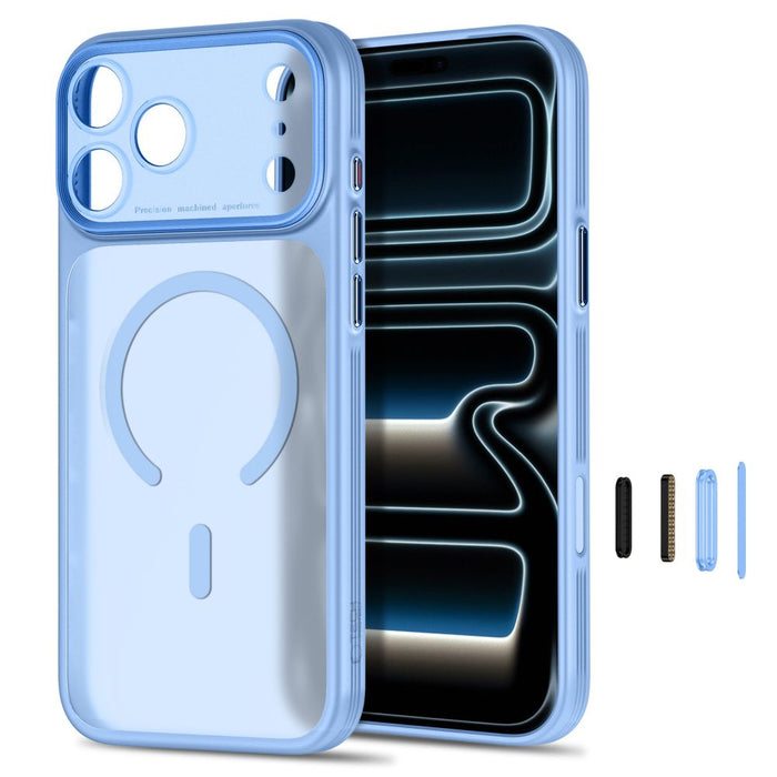 Кейс Tech-Protect MagPrime MagSafe CC за iPhone 18 Pro Max / 17 Pro Max - светло син, матов