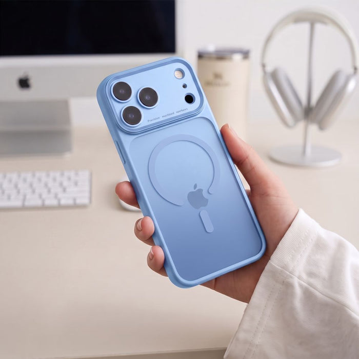 Кейс Tech-Protect MagPrime MagSafe CC за iPhone 18 Pro Max / 17 Pro Max - светло син, матов
