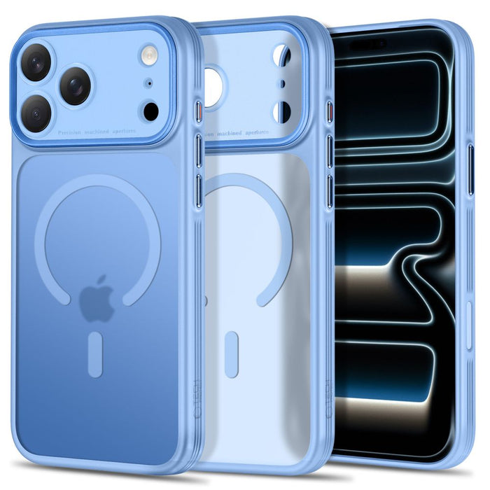 Кейс Tech-Protect MagPrime MagSafe CC за iPhone 18 Pro Max / 17 Pro Max - светло син, матов