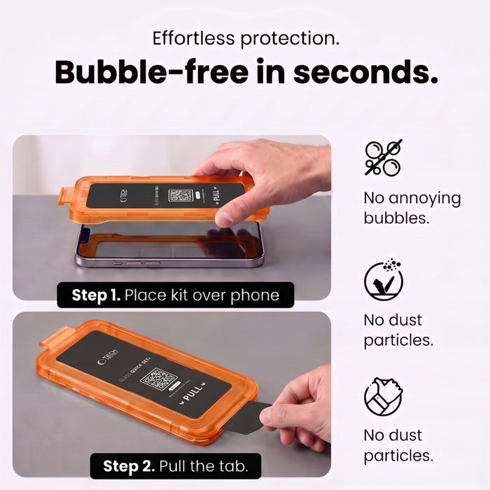 Tech-Protect Quick Set Spy+ 2 броя защитни стъкла за iPhone 18 Pro Max