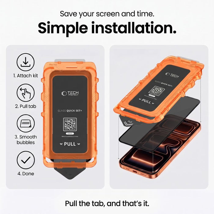 Tech-Protect Quick Set Spy+ 2 броя защитни стъкла за iPhone 18 Pro Max