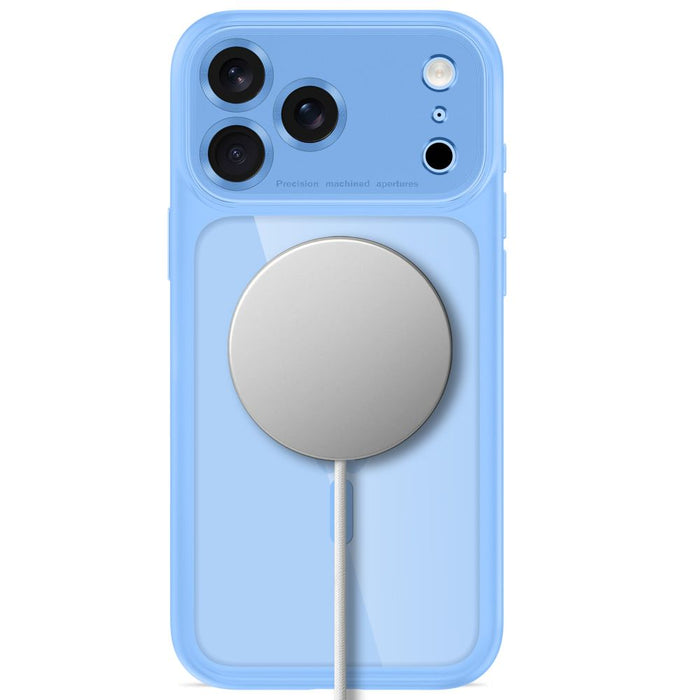 Калъф Tech-Protect MagPeak MagSafe CC за iPhone 18 Pro / 17 Pro - прозрачен син