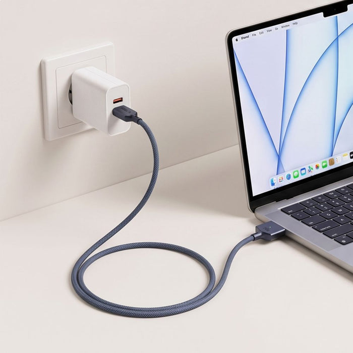 Кабел Tech-Protect MMC01 Ultraboost USB-C / MagSafe 3 140W 300 см за MacBook - тъмносин