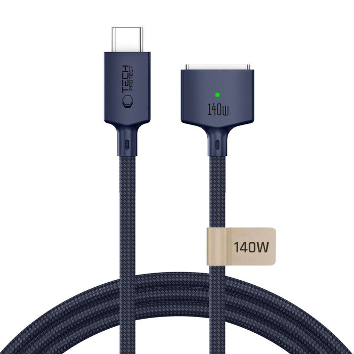 Кабел Tech-Protect MMC01 Ultraboost USB-C / MagSafe 3 140W 300 см за MacBook - тъмносин