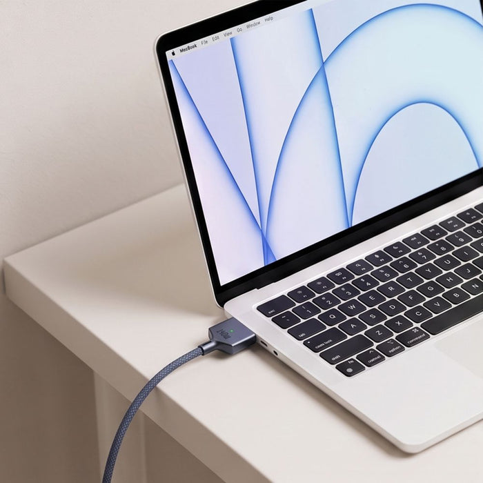 Кабел Tech-Protect MMC01 Ultraboost USB-C / MagSafe 3 140W 300 см за MacBook - тъмносин