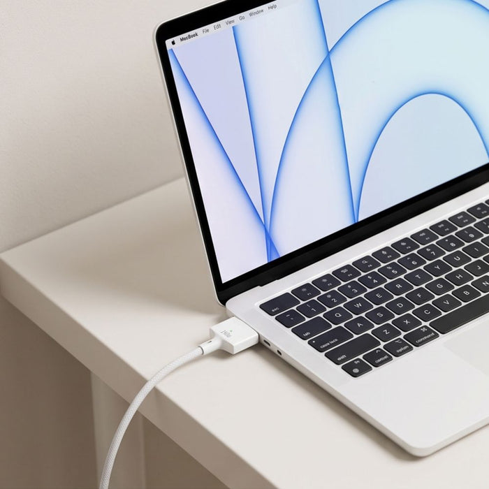 Кабел Tech-Protect MMC01 Ultraboost USB-C / MagSafe 3 140W 300 см за MacBook - бял