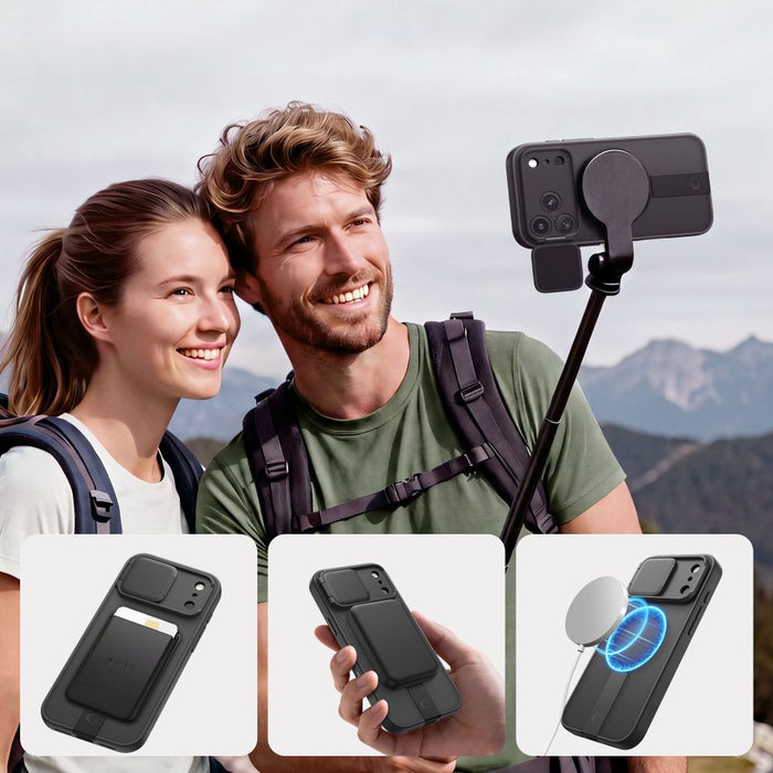 Калъф Tech-Protect Kevlar Aura MagSafe за iPhone 18 Pro / 17 Pro - матово черен