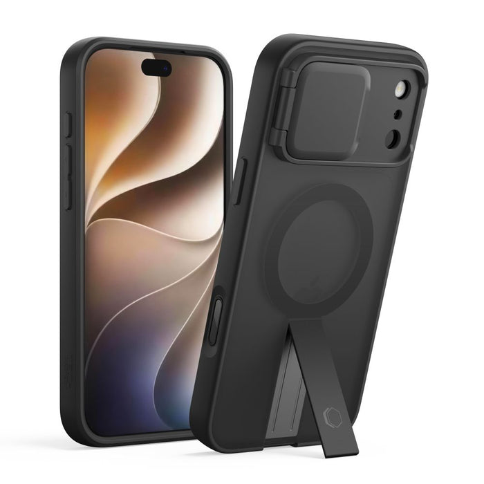 Калъф Tech-Protect Kevlar Aura MagSafe за iPhone 18 Pro / 17 Pro - матово черен