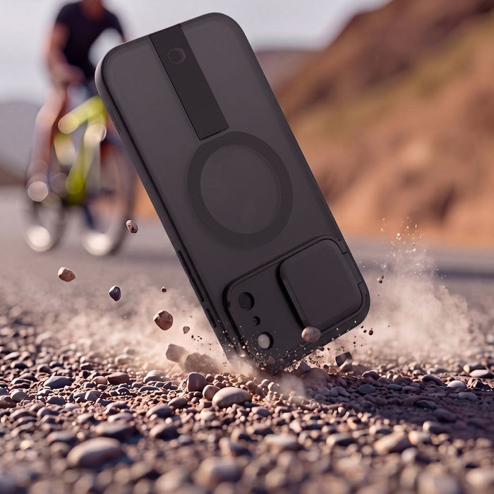 Калъф Tech-Protect Kevlar Aura MagSafe за iPhone 18 Pro / 17 Pro - матово черен