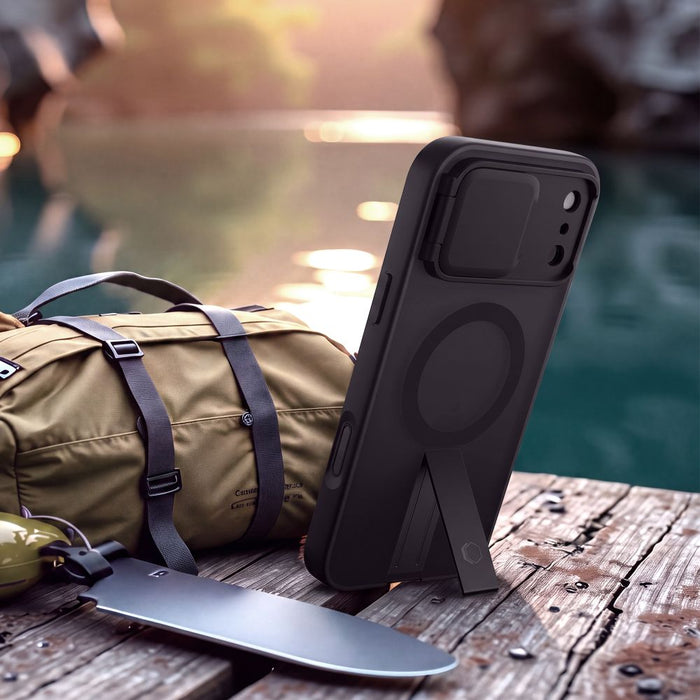 Калъф Tech-Protect Kevlar Aura MagSafe за iPhone 18 Pro / 17 Pro - матово черен