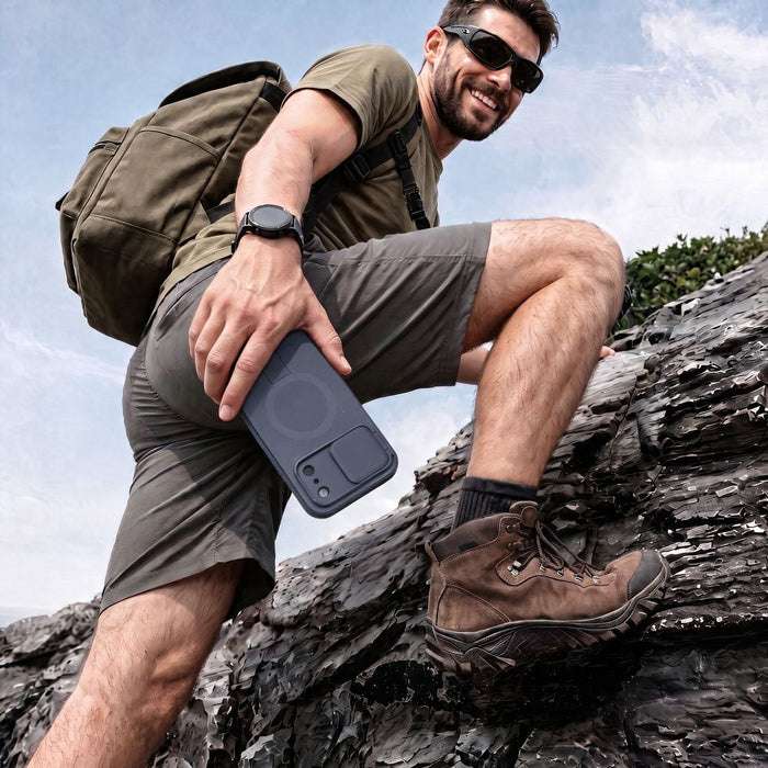 Калъф Tech-Protect Kevlar Aura MagSafe за iPhone 18 Pro / 17 Pro - тъмносин