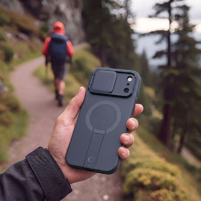 Калъф Tech-Protect Kevlar Aura MagSafe за iPhone 18 Pro / 17 Pro - тъмносин